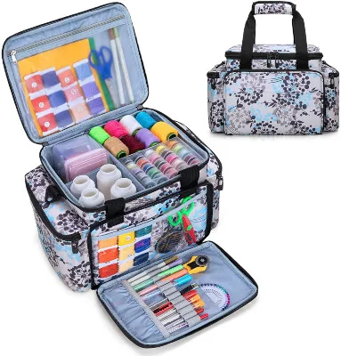 CURMIO Sewing Accessories Organizer with Shoulder Strap