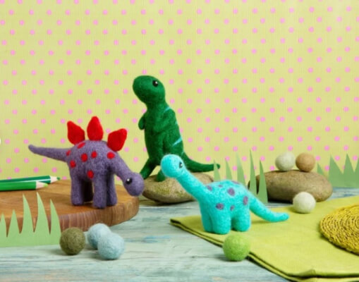 Diplodocus Needle Felting Kit from HawthornHandmade