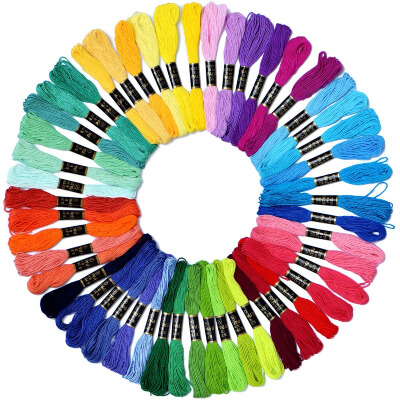 Embroidery Floss Rainbow Color 50 Skeins