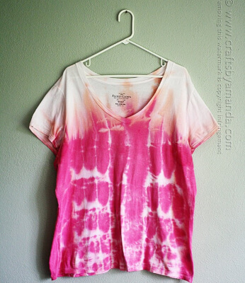 How to Tie Dye Cool Stripes by Crafts by Amanda