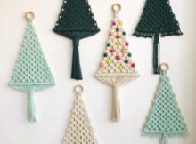 Macrame Christmas Tree Wall Hanging Pattern by SarahHarste