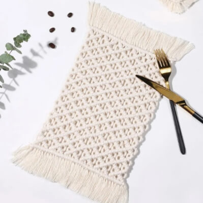 Macrame Placemats by TeenzaCraftsLLC