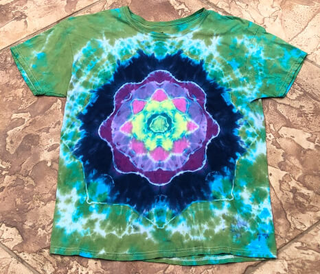Mandala Tye Dye T-Shirt by AuroraTyeDye