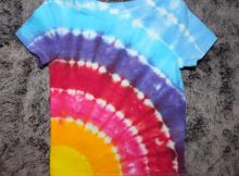 Rainbow Sunburst Tie Dye T-shirt by HotTopsDyes