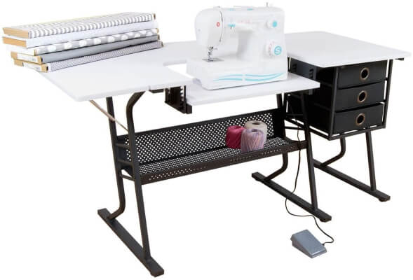 Sew Ready Eclipse Hobby Sewing Desk with Storage