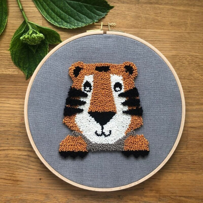 Tigger Punch Needle Pattern by Mind the Circle