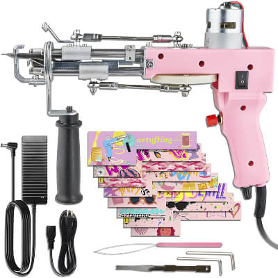 Tufting Gun 2 in 1 Cut Pile and Loop Pile Needle Punching Machine Starter Kit