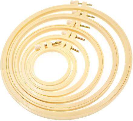 Wool Queen No-Slip Plastic Embroidery Hoops Sets
