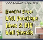 BEAUTIFUL SIMPLE WALL PAINTINGS IDEAS AND DIY WALL PAINTING STENCILS