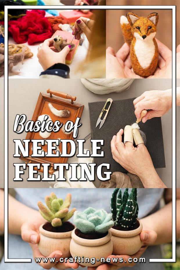 BASICS OF NEEDLE FELTING WITH 10 KITS TO TRY