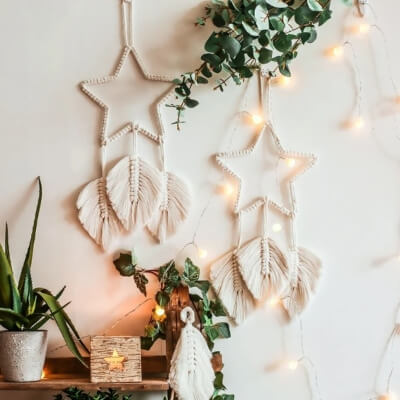 Replying to @Bricks By Chay DIY Macrame Star #macrame