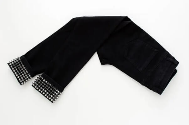 Studded Patched Jeans