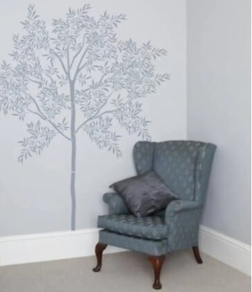 Tree Simple Wall Painting Stencil from ElegantStencils