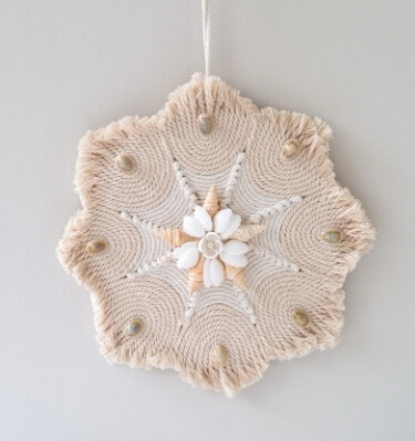 Woven Star Macrame Wall Hanging from BaliOriginalCo