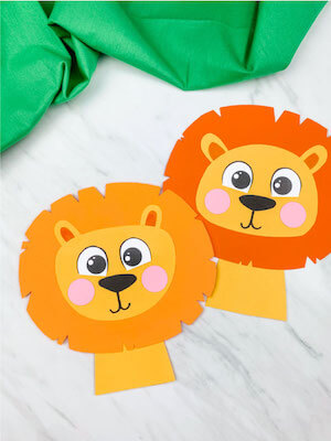 Easy Lion Craft para preescolar por Simple Everyday Mom