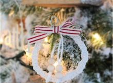 Easy Macrame Christmas Tree Ornament by Pretty DIY Home