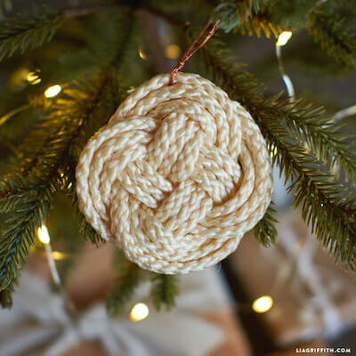 Knotted Macrame Ornament Pattern by Lia Griffith