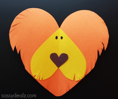 Lion Heart Craft For Kids by Crafty Morning