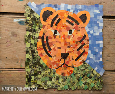 Tiger Paper Collage Craft de Make It Your Own