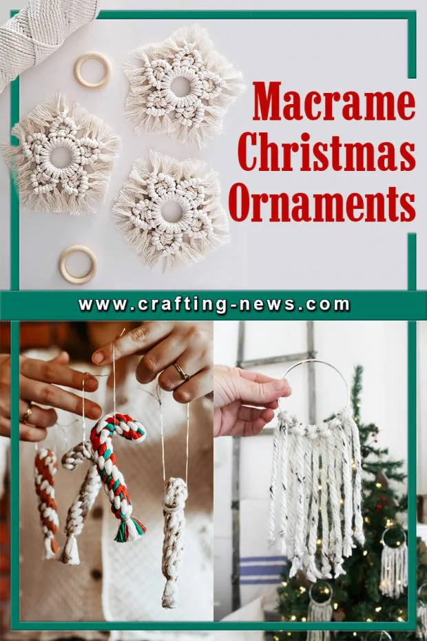 MACRAME CHRISTMAS ORNAMENTS