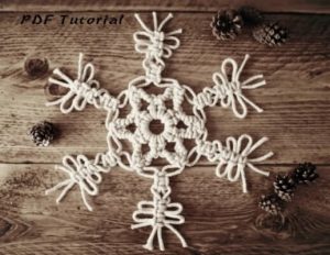 24 Macrame Snowflake Patterns - Crafting News