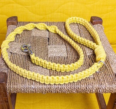 Correa de perro DIY Macrame de Knot Calm