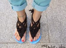 DIY Macrame Sandals by My White Idea DIY