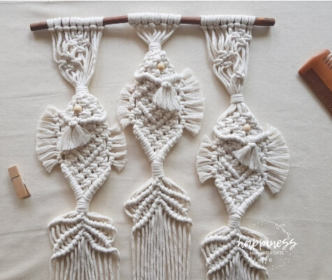 Fish Macrame Wall Pattern by happinessByB