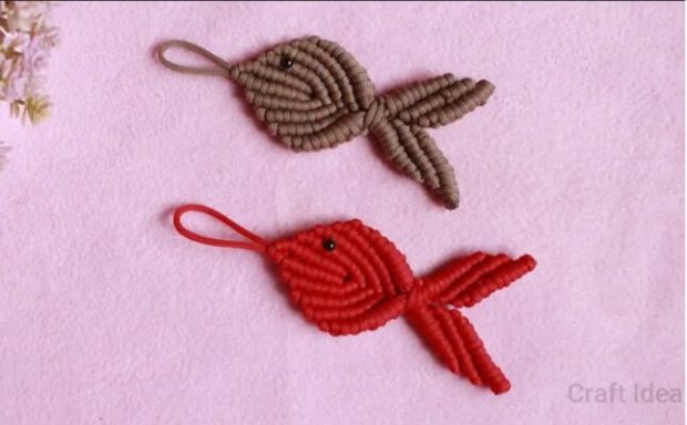 Keychain Fish Macrame Pattern by Supriya’s Craft Idea