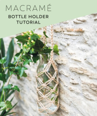 Macrame Bottle Holder Tutorial by DavidandCharles