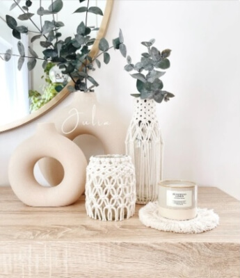 Macrame Flower Vase from madebyjuliaRa