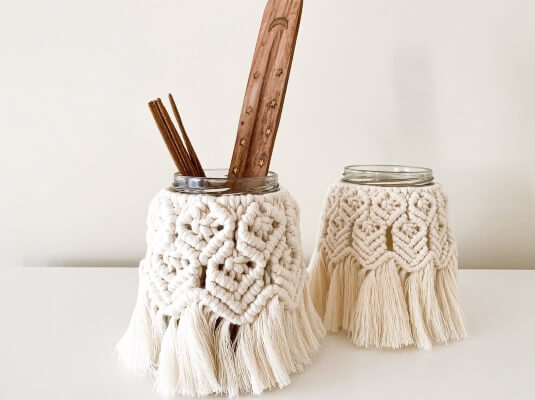 Macrame Jar Cover Pattern by Macrameto