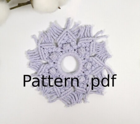 Macrame Snowflake Pattern by PapuShoiPATTERNS