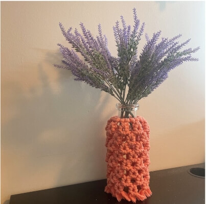 Macrame Vase Cover from mifasolaso