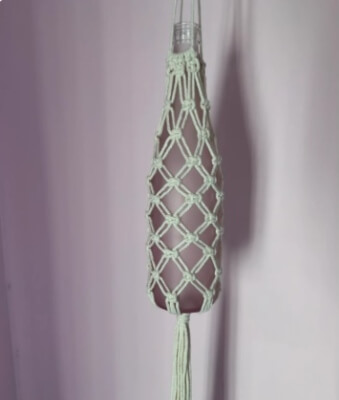 Recycled Macrame Vase Holder from CraftDecoStudio