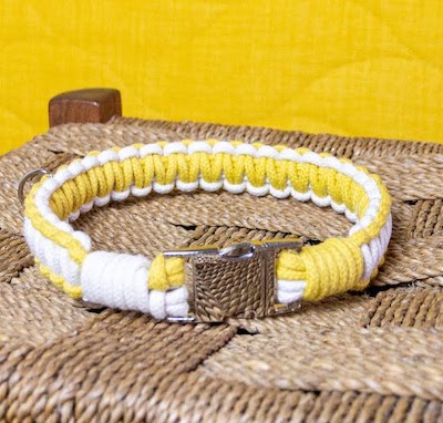 DIY Macrame Dog Collar by Knot Calm