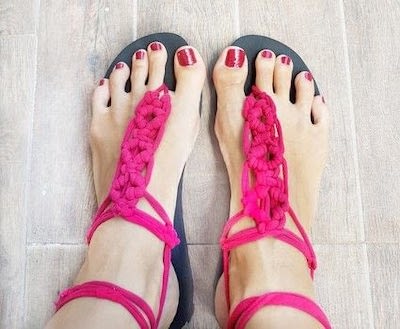 DIY Macrame Gladiator Sandals by Cut Out And Keep