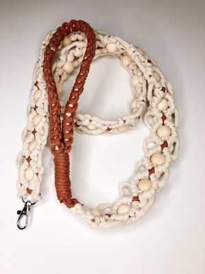 Queenly Macrame Dog Leash by Meggs Macrame