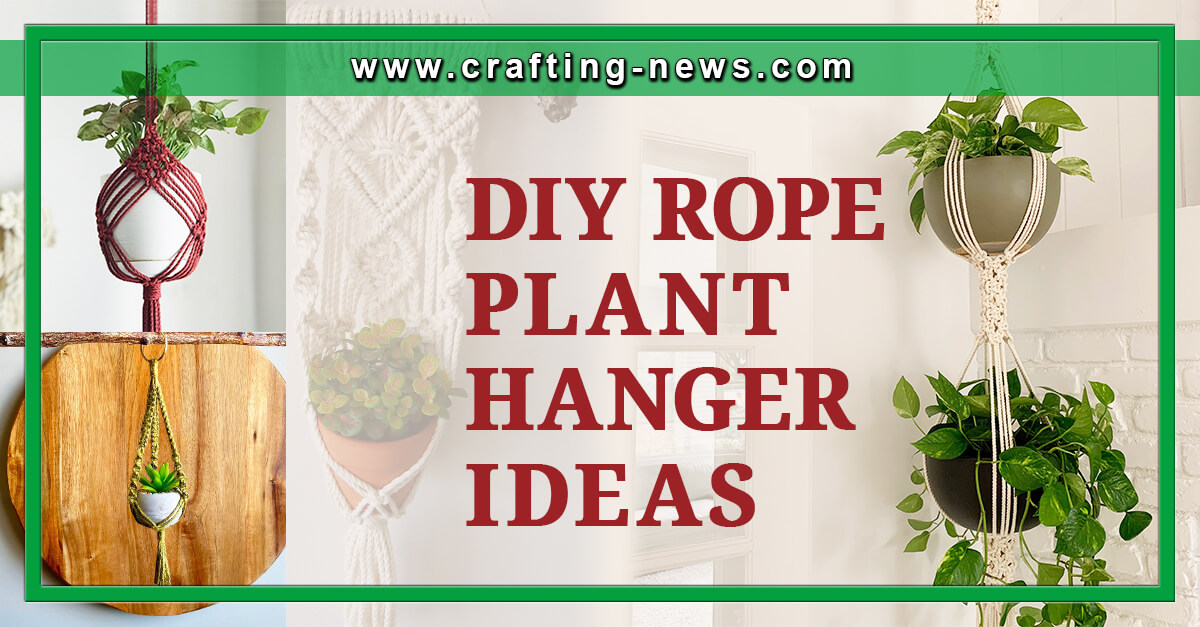 25 DIY Rope Plant Hanger Ideas