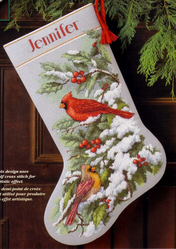 Christmas Stocking Cross Stitch Pattern from YourFavoriteStitch