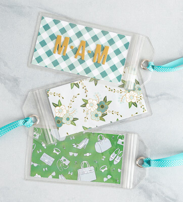 DIY Luggage Tags by The Idea Room