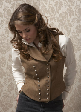 Double-breasted Womens Waistcoat Sewing Pattern by Weekend Designer