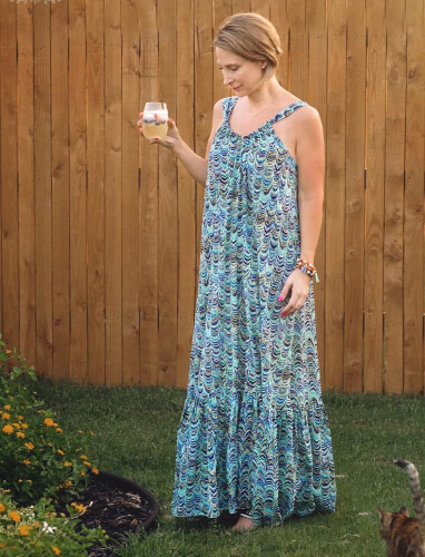 Easy Breezy Summer Lounge Dress Pattern by Scattered Thoughts of a Crafty Mom