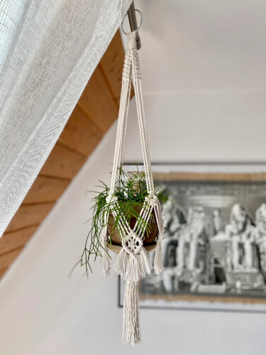 Easy Rope Plant Hanger by WhiteOwlKnot