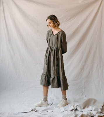 Flowy Boho Dress Sewing Pattern by RooneyClothing