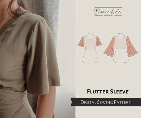 Flutter Sleeve Pattern by SocailitePatterns