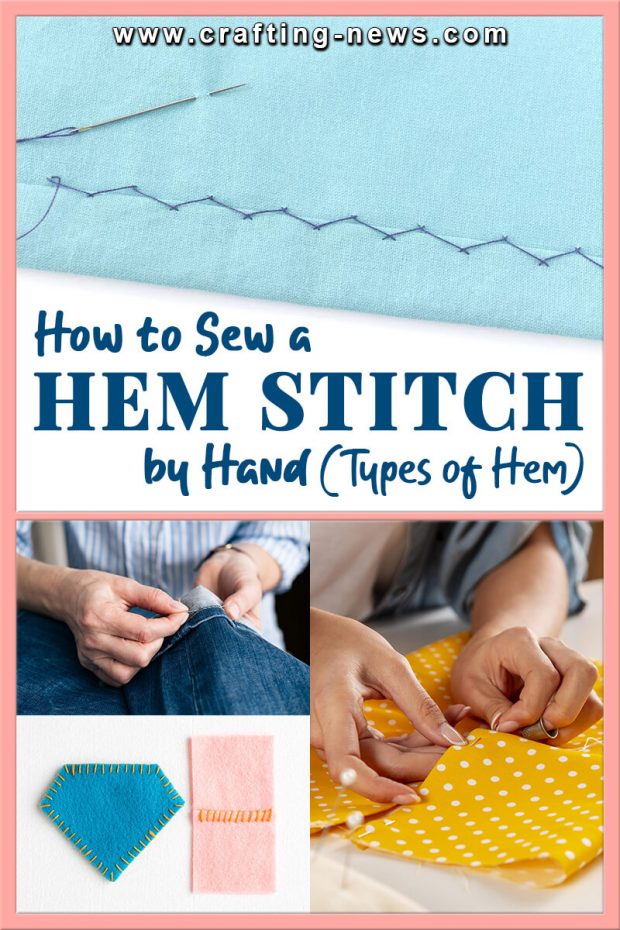HOW TO SEW A HEM STITCH BY HAND | 5 TYPES OF HEM
