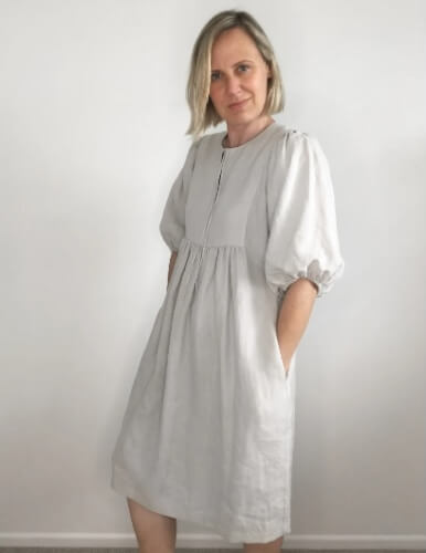 Isobel Boho-style Dress Pattern by PaperDollPatternCo