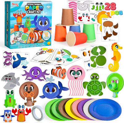 Kits de artesanía de animales del océano para niños pequeños de JoyinDirect