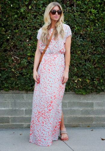 Side Slit Maxi Dress Tutorial by Leanne Barlow
